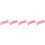 5Pièces Training Gymnastique Coton Rose Flexible 10