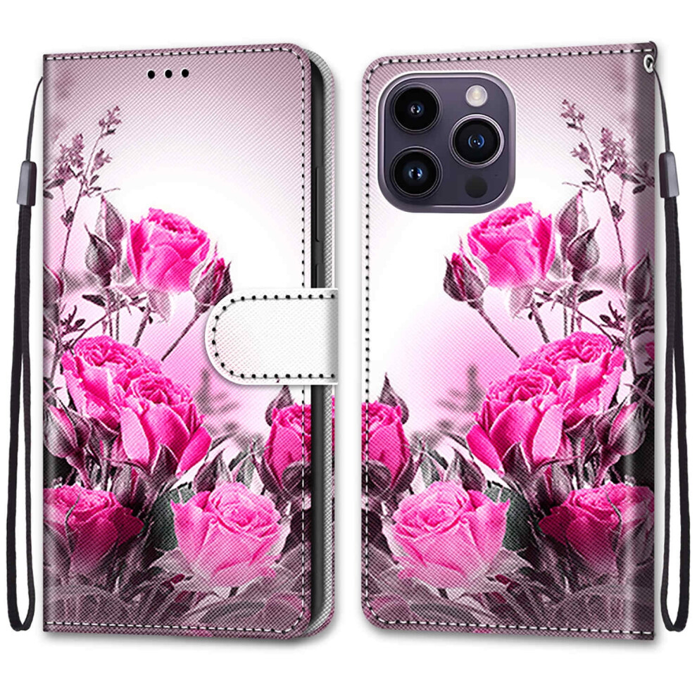 Wallet Case For Iphone 14 Pro Max: Rfid Blocking, Shockproof, Magnetic Flip Cover With Stand 9341593612623