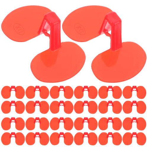 200Pcs Chicken Spectacles Red Plastic Anti Pecking Protective Glasses 1