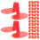 200Pcs Chicken Spectacles Red Plastic Anti Pecking Protective Glasses 3