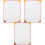 3Pcs Red Printable Certificate Paper for School Diploma and Awards 4