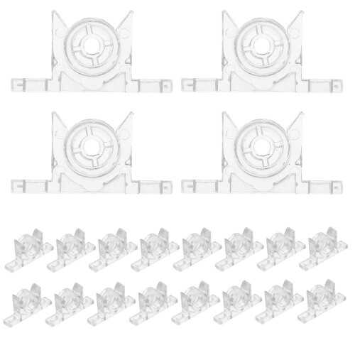 60Ensembles Loqueteaux Universels Transparent Pour 1