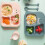 2Ensembles Kit Assiettes Compartimentées Bébé Vert PP 11