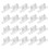 60Ensembles Loqueteaux Universels Transparent Pour 10