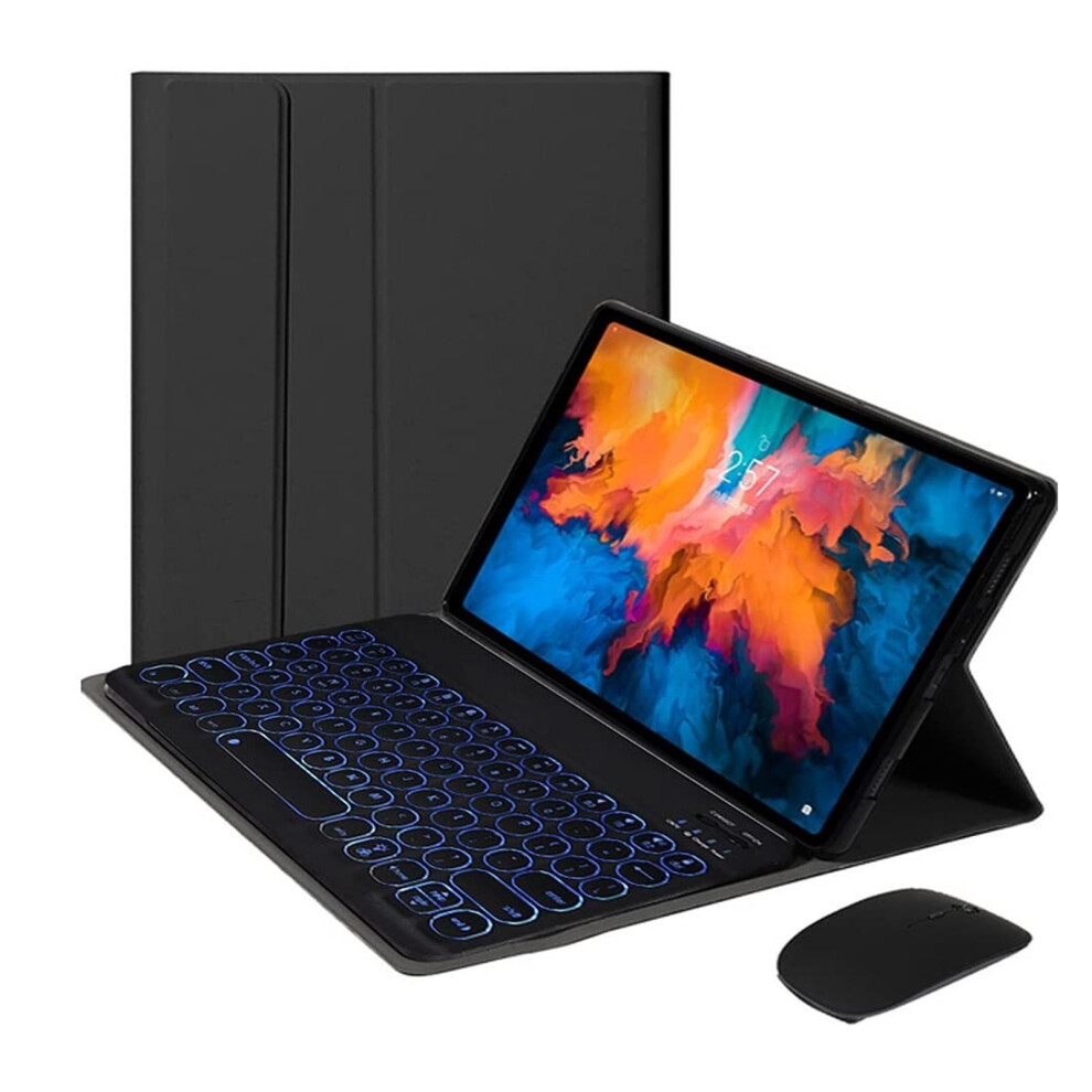 Slim Keyboard Case With 7-Color Backlight & Mouse, Compatible With Lenovo Tab M10 Fhd Plus 10.3" (Tb-X606f/Tb-X606x) 9341593613064