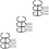 30Pcs Black Alloy Book Binder Rings Convenient Three-Hole File Rings 6