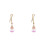 2Pcs Pink Car Hanging Decorations Glass Perfume Diffuser 3