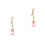 2Pcs Pink Car Hanging Decorations Glass Perfume Diffuser 4