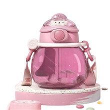 Cute Pear-Shaped Water Bottle for Women & Kids – Large Capacity, Portable Plastic Jug with Straw, Ideal for Summer, Sports, School & Travel –