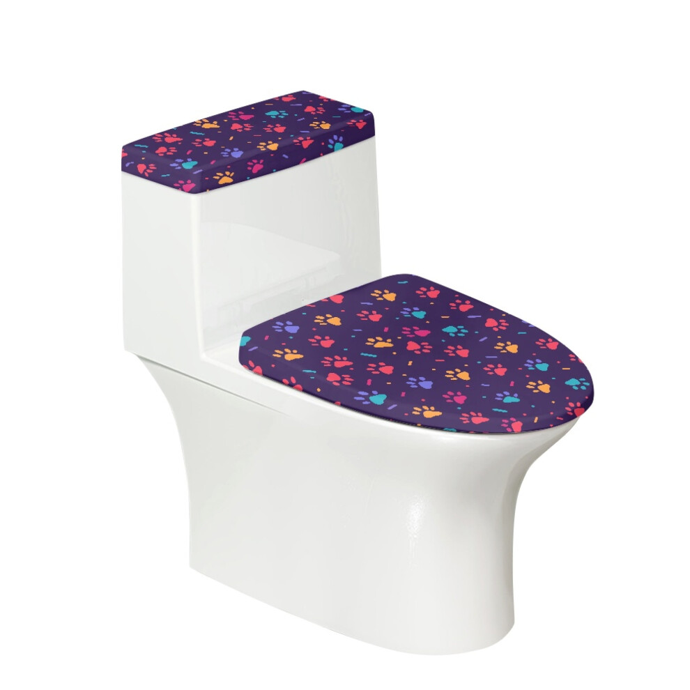 Toilet Top Cover, Stretch Elastic Bottom Easy To Install, Cozy Adjustable Soft, Toilet Lid Cover And Toilet Tank Lid Cover 9341593613705