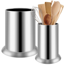 2Pcs Stainless Steel Chopstick Holder with Draining Holes, Rustproof Kitchen Utensil Organizer – Compatible with Standard Chopsticks
