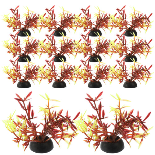 60Pcs Realistic Artificial Fish Aquarium Plants Tank Decor 1