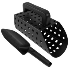 ABS Plastic Metal Detector Shovel, Rust-Resistant & Compact, Compatible with Metal Detectors, for Beach & Outdoor Use