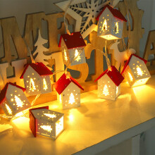 6.6FT 10-LED Christmas String Lights, USB-Powered, Indoor/Outdoor Decorative Lights Compatible with Wood House & Tree