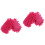 4Pcs Pink Chalkboard Erasers for School Use Dry Whiteboard Cleaner 4