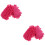 4Pcs Pink Chalkboard Erasers for School Use Dry Whiteboard Cleaner 6