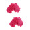 4Pcs Pink Chalkboard Erasers for School Use Dry Whiteboard Cleaner 7