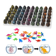 60PCS Small Easter Hatching Dinosaur Eggs Grow in Water Dino Eggs with Toys Inside for Kids Boys Girls