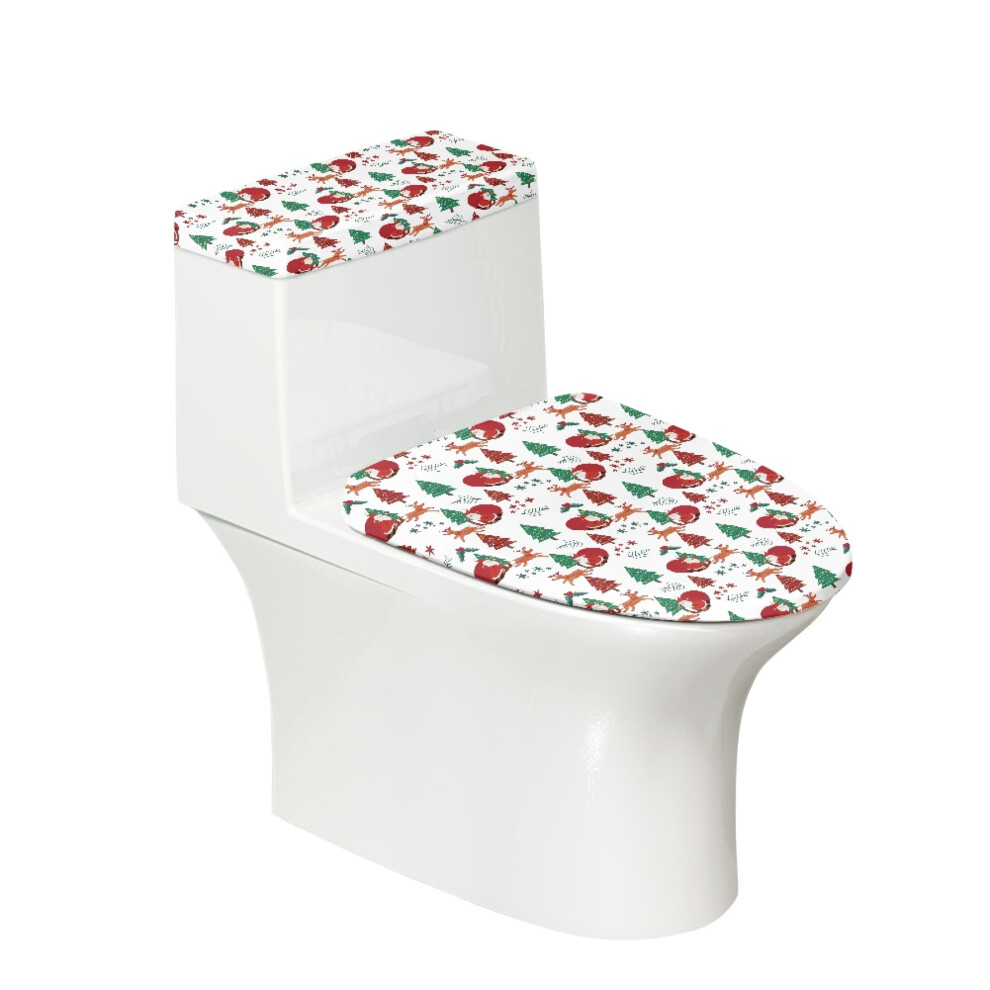 Round Toilet Lid Dust Cover Polyester 2 Pack 962125665840