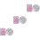 6Pcs Stylish Portable Pocket Mirrors Foldable Double-Sided Makeup 5