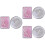 6Pcs Stylish Portable Pocket Mirrors Foldable Double-Sided Makeup 6