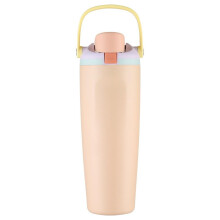 304 Stainless Steel Fitness Sports Vacuum Bottle with handle and straw, Large Capacity Macaron Thermal Mug/30/40oz