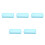 5Pcs Stackable Blue Plastic Pencil Organizer with Snap Closure 5