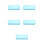 5Pcs Stackable Blue Plastic Pencil Organizer with Snap Closure 6