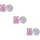 6Pcs Stylish Portable Pocket Mirrors Foldable Double-Sided Makeup 9