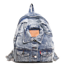 Trendy Large Capacity Jean Backpack Fashion Travel Rucksack Casual School Bag for Students Commuters and Adventurers