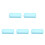 5Pcs Stackable Blue Plastic Pencil Organizer with Snap Closure 8