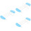 3Stk Toaster Warming Rack Aus Silikon Und , Halter Skyblau 6