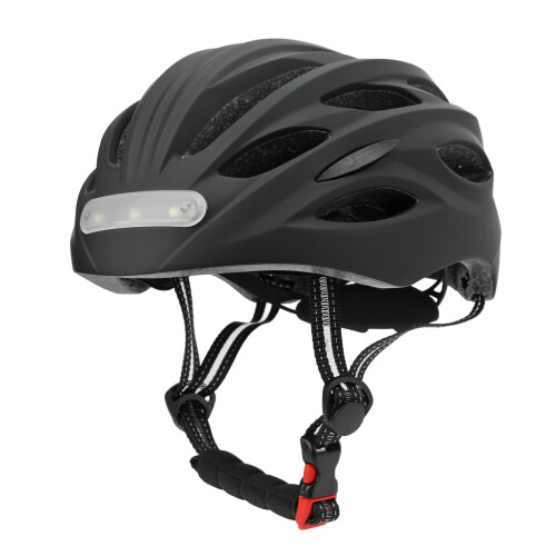 LED Light Bicycle Helmet 54-57cm Breathable PC Solid Structure M