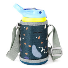 Hard Base Water Bottle Carrier with Strap, Compatible with CamelBak 12oz/14oz & Contigo 14oz – Ocean Blue
