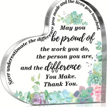 In Stock New Valentine's Day Love Transparent Acrylic Mother's Day Father's Day Table Decorations Ornaments