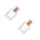 2Pcs Portable Pink Glass Perfume Atomizer Spray Bottle Refillable 4