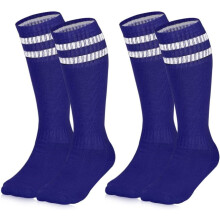 Kids Soccer Socks, 2 Pairs Long Football Socks Knee High Athletic Socks for 7-12 Youth Boys & Girls