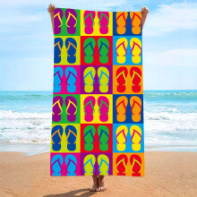 55.1"x27.5" Ultra Microfiber Printed Beach Towel,Quick Dry Travel Camping Beach Accessories Vacation Essential Gift /2/4 PCS