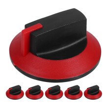 6 Pack Multi Color Stove Control Knobs for Gas and Electric Cooktops Durable Plastic High Temperature Resistance