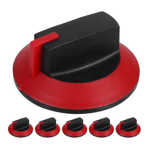 6 Pack Multi Color Stove Control Knobs for Gas and Electric Cooktops Durable Plastic High Temperature Resistance