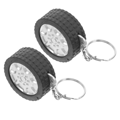 2 Pcs Portable Retractable Tape Measure Small Measuring Black