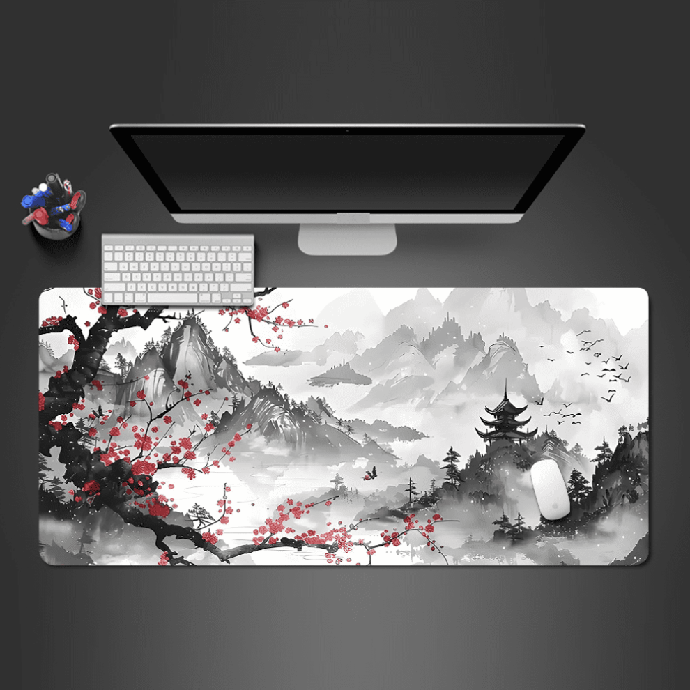 Mouse Pad Sakura Landscape Desk Accessories Mat Gamer Rug Xxl Keyboard Pad 1000X500x3mm Desk Mat Office Carpet Gaming Mouse Mats 9097180806059