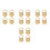 16Pcs Heavy-Duty Gold Earring Back Replacements with Flower Design 6