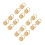 16Pcs Heavy-Duty Gold Earring Back Replacements with Flower Design 7