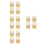 16Pcs Heavy-Duty Gold Earring Back Replacements with Flower Design 8