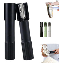 Electric Coconut Grater Machine, Portable Wireless Anti-splash Rotating Shredder, Stainless Steel Roller – Compatible with All Coconut Sizes