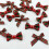 Mini Christmas Ribbon Bows Gingham Buffalo Plaid 100 Pcs 1