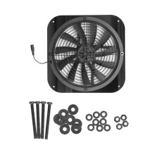 9.8" Solar‑Powered Round Exhaust Fan – High‑Pressure, Low‑Noise Ventilation for Chicken Coops, Greenhouses, Sheds & Pet Houses