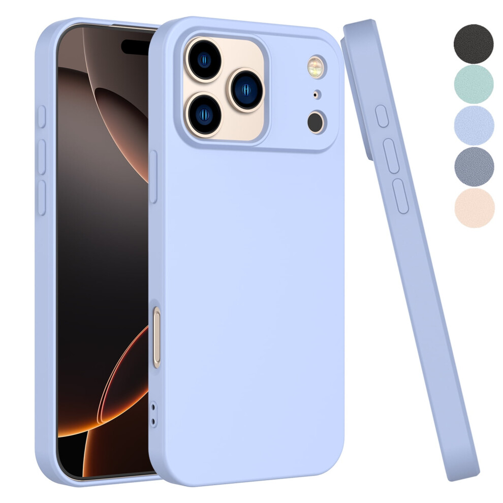 Liquid Silicone Iphone 17 Pro Max Case Â Shockproof, Rugged, Slim, Microfiber-Lined, Lavender (Compatible With Iphone 17 Pro Max) Purple 9132278003009
