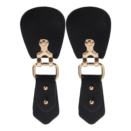 8Pcs Durable Black PU Alloy Buttons for Women's Coats Sweaters Jackets 1